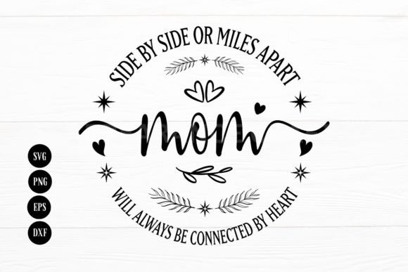 A Designer's Look at the Side by Side or Miles Apart Mom Embroidery Design