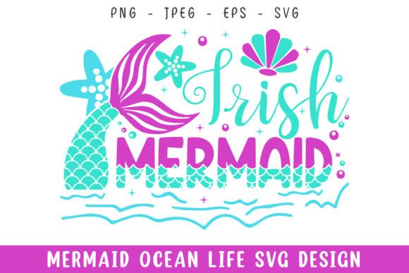 A Designer's Take on the Irish Mermaid Embroidery Design