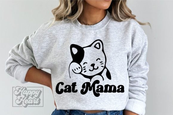Cat Mama SVG PNG – Cat Mom Design SVG In Real Stitch
