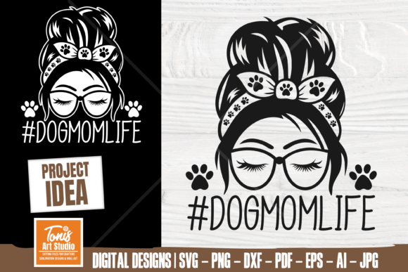 Dog Mom Life Messy Bun SVG – Honest Design Review