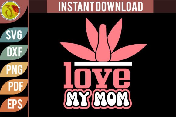 I Love My Mom Retro SVG Design: A Real Embroidery Test