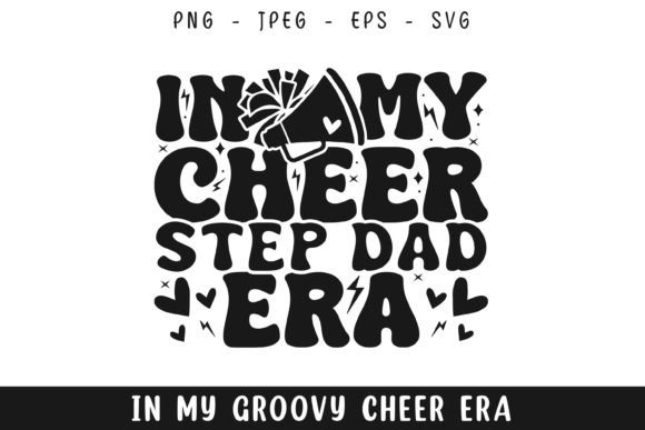 In My Cheer Stepdad Era: A Groovy Retro Design