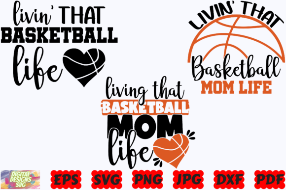 Livin That Basketball Mom Life SVG PNG Review