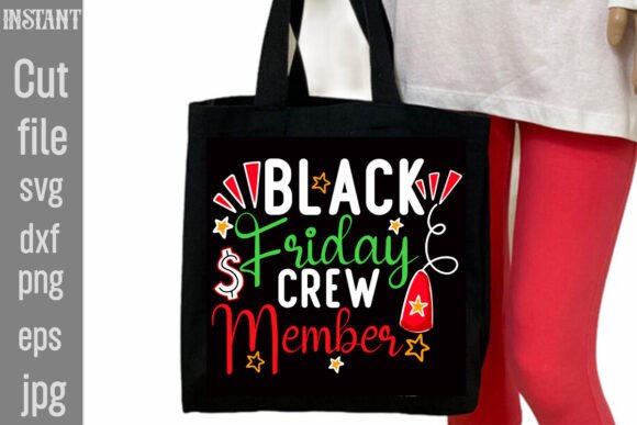 The Black Friday Crew Member Embroidery Design